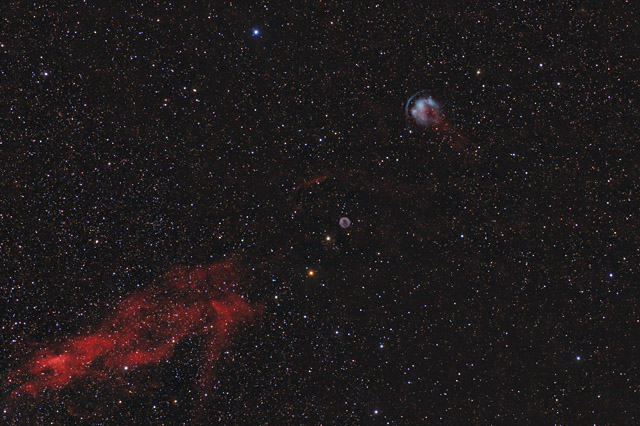 HFG1 and Abell 6 - Two Planetary Nebulae in Cassiopeia