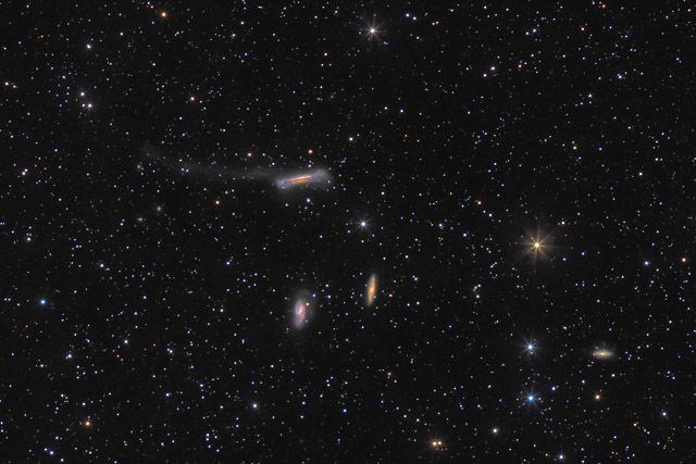 The Leo Triplet - M65, M66,  NGC 3628 and its Tidal Tail