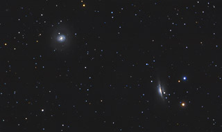 M77 and NGC 1055 - Galactic Neighbors