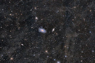M81, M82 and the Integrated Flux Nebula Mosaic