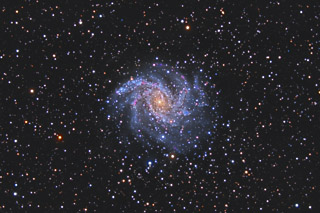 NGC 6946 - The Fireworks Galaxy in Cepheus and Cygnus