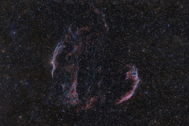 The Veil Nebula Complex in HaOIIIRGB