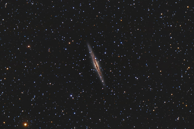NGC 891 - Edge on Spiral Galaxy in Andromeda