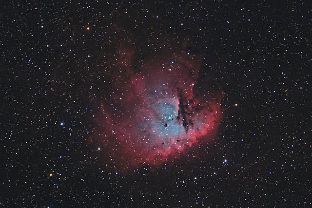 NGC 281 - The PacMan Nebula in HaOIIIRGB